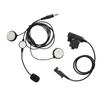 Motorcycle Helmet Earpiece +U94 PTT 7.1mm Noise Reduction Helmet Bilateral Headset with Clip for