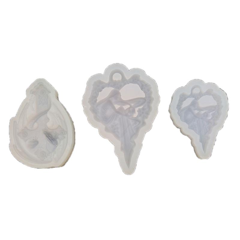 

Персонализированные формы для изготовления подвесок для ювелирных изделий, гибкая Y-образная силиконовая форма для кристаллов для ручной работы, подвеска с хрустальным сердцем для девочек