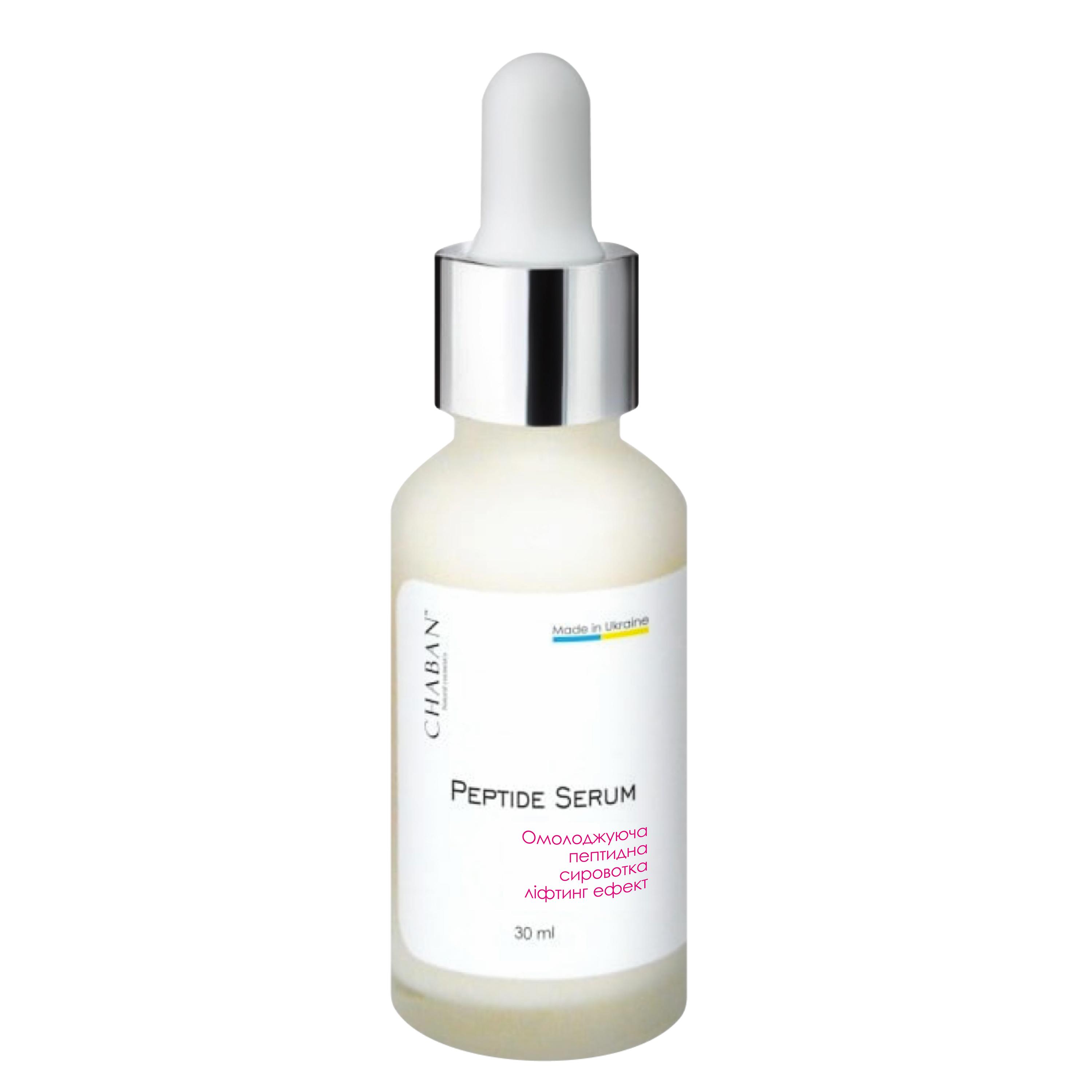 

Омолаживающая пептидная сыворотка Лифтинг-эффект ТМ Chaban 30 мл 00320