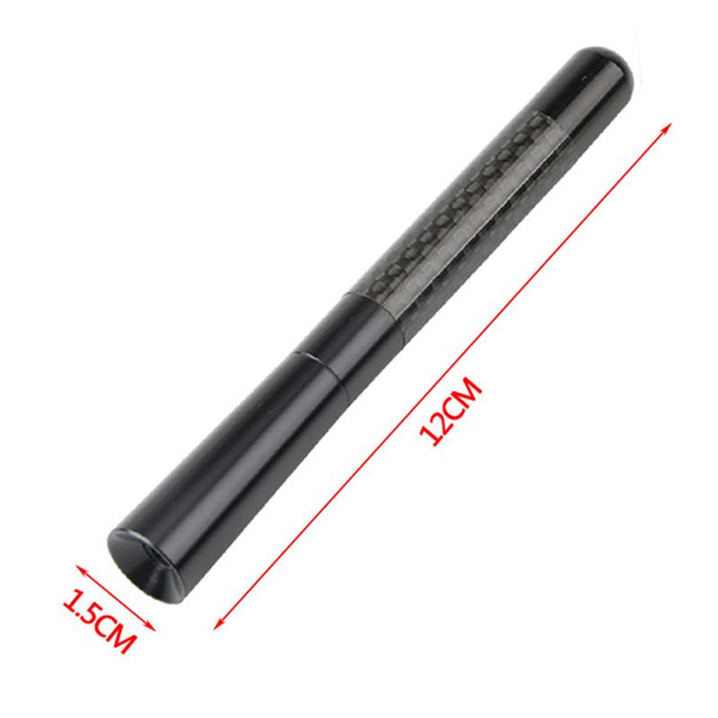Carbon Fiber Car Roof Antenna with M3 M4 M5 M6 Screws 12cm Black Colorful Radio Aerial Antenna Universal Car Styling Accessories