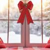 MCEAST 2 Pack Red Christmas Bows 12 X 18 Inches Xmas Wreaths Garland Bows with Pinecones for Christmas Tree Ornaments Sets Indoor Outdor Decoration