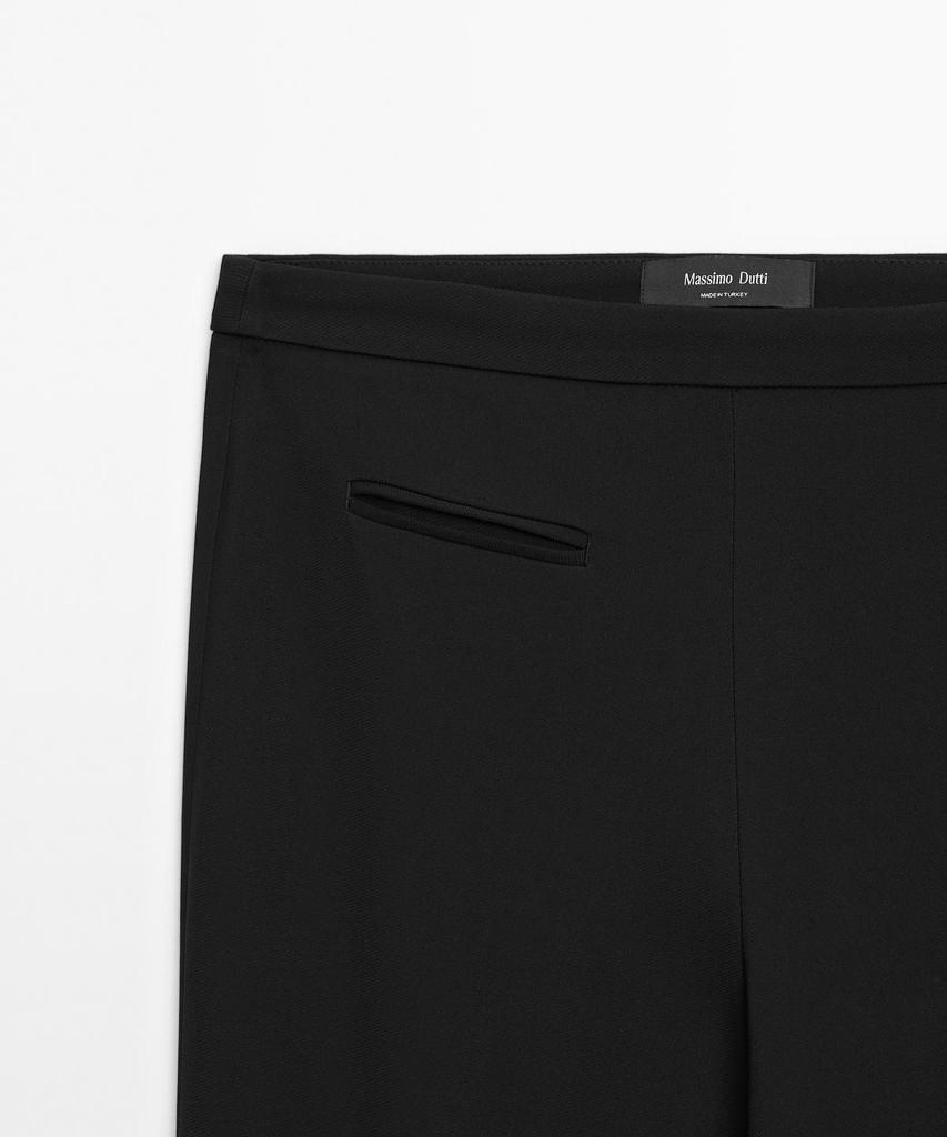 Masimodutti Pocket Detail Flare Pants