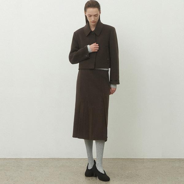 Atelier Nine Lo Wool Handmade Set-Up Skirt(Sk-4946)