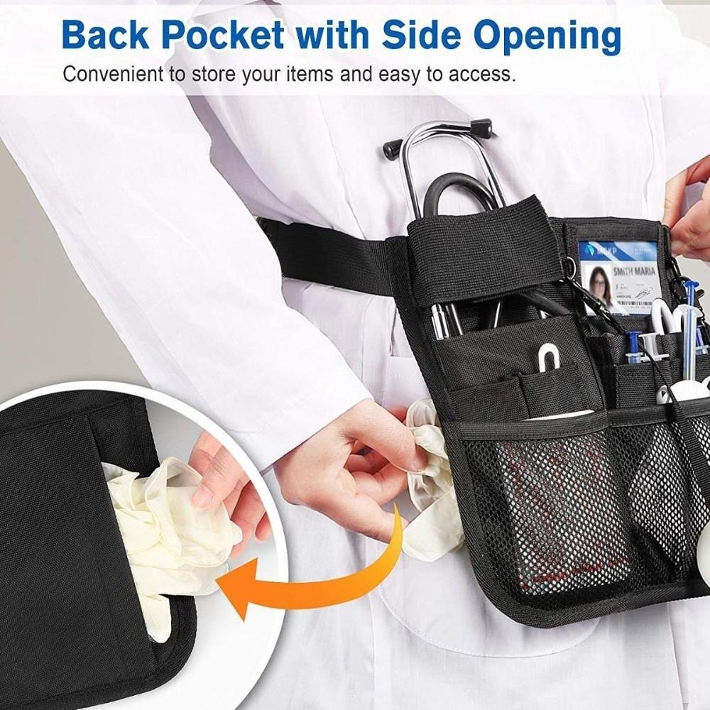Multi Compartment Nursing Organizer Belt Ergonomic Adjustable Nurse Pack Apron with Tape Holder Nurse Bag For Nurses