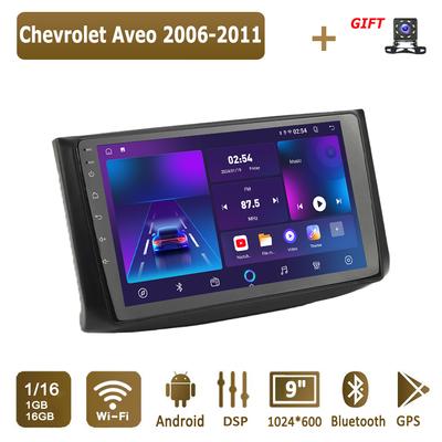 Autoradio Android pour Chevrolet Aveo 2006-2011 Lecteur multimédia Unité principale Stéréo Navigation GPS BT WIFI 1 + 16 Go