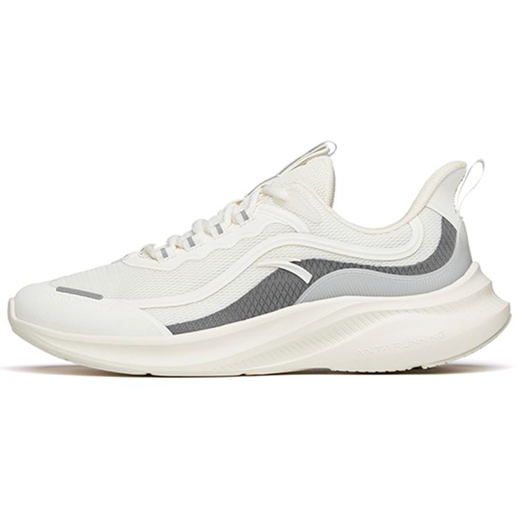 New Anta Feihong Anti Slip And Wear Resistant Breathable Low Top Running Shoes Men's White Black 912135541-1
