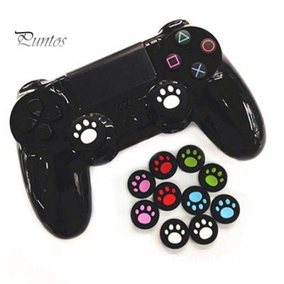 PS3 PS4 Xbox One/360 için 2 Adet Karikatür Silikon Kedi Benzeri Analog Çubuk Tutma Başlığı