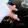Light Luxury Full Diamond Micro-Inlaid Zircon Mermaid Ji Love Necklace Copper Electroplated Real Gold Pendant