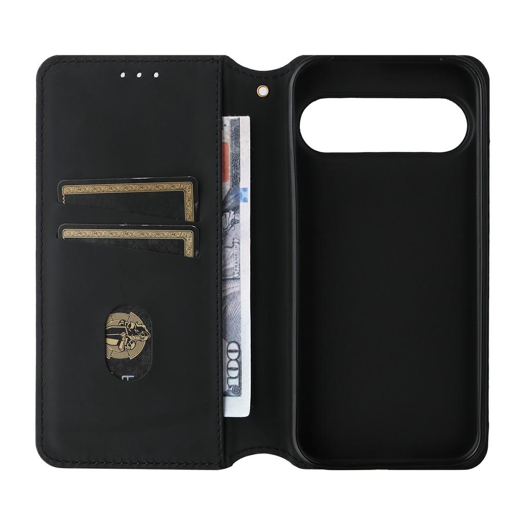 For Google Pixel 10/10 Pro Case Wallet Rhombus Imprinted Leather Phone Cover