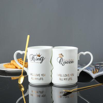 2 teile/satz Kreative Paar Geschenk Becher Keramik Tasse Kaffee Tasse Milch Tasse Frühstück Tasse