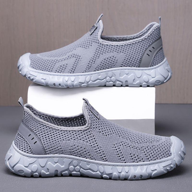 Men's Shoes Casual Shoes Summer New Breathable Non-smelly Feet Mesh Shoes One Pedal Lazy Shoes Versatile Men's Single Shoes