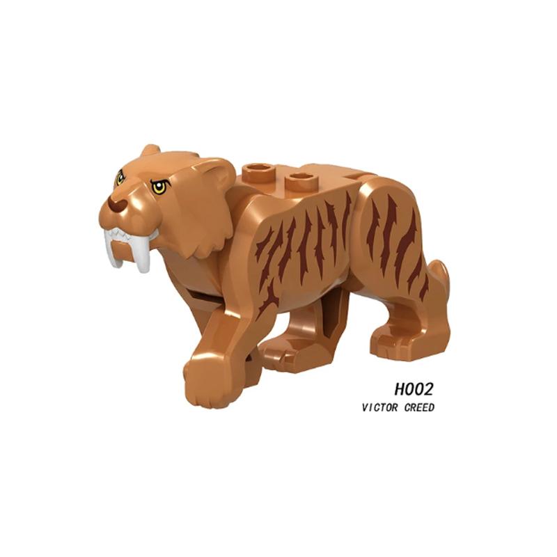 Accessori Blocchi da Costruzione Città Grande Zoo Squalo Panda Pecora Bue Cervo Montagna Coccodrillo Tigre Lupo Maiale Orango Regalo Giocattoli K038