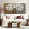 Nordic Luxury Floral Tree Posters and Prints Wall Picture Modern Abstract White Flower Picture Canvas Painting for Gallery Home Decor