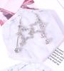2018 Five-Pointed Star Rhinestone Long Earrings - Exaggerated Star Pendants