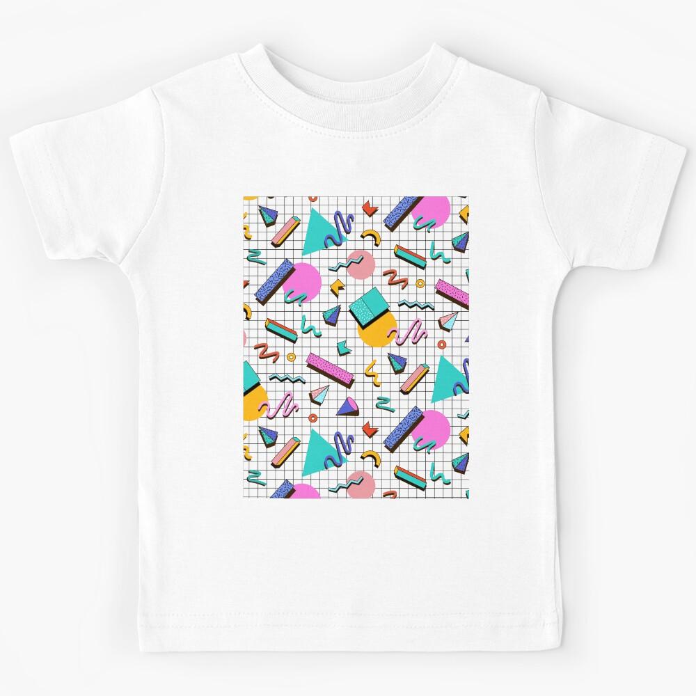 Funky 80s eighties Memphis Pattern Design Kids T-Shirt 140