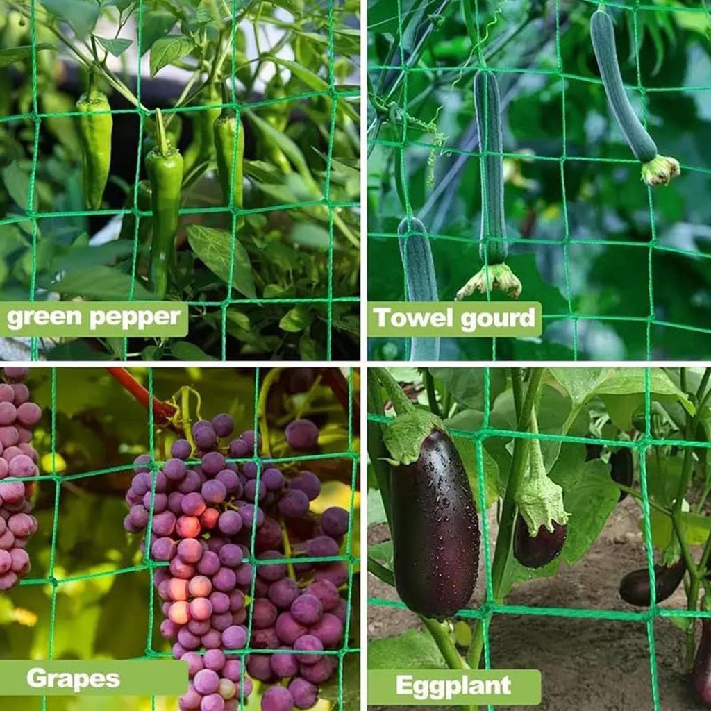 Plant Climbing Netting 2x5m Climbing Support Gardening Netting Mesh Plant Growing Trellis For Cucumber Tomato Eggplants Grapes