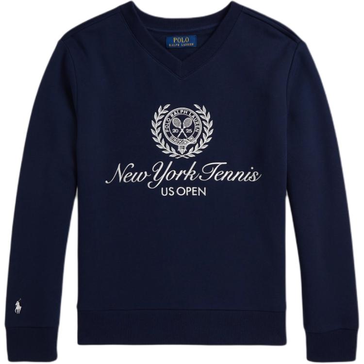 

Polo Ralph Lauren Толстовка FW25 Серия Открытый теннис Флис Вышивка V-образный вырез Длинный рукав Детская Детская толстовка CWPOKNIY8021523-410 M