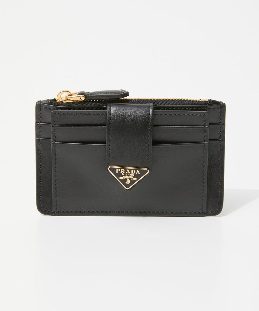 Prada SAFFIANO Card Case, Women's, 1MC038, 2CNP, NERO [Parallel Import]