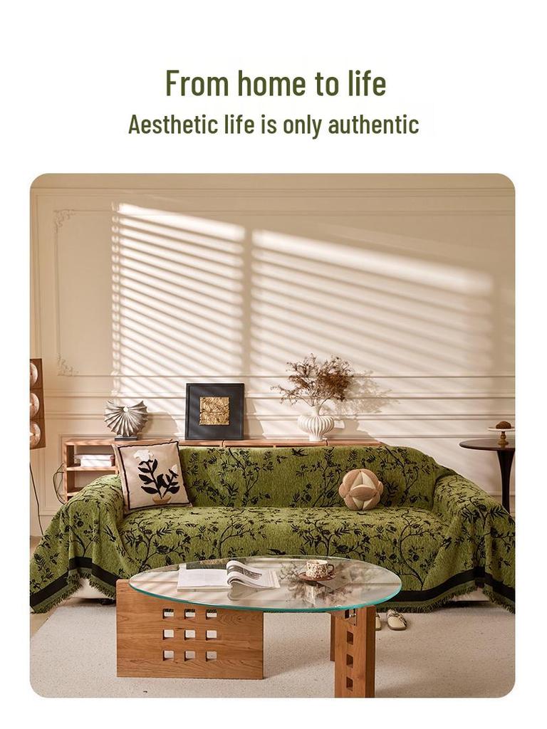 High-End Retro Chenille Sofa Cover 2025 - Anti-Scratch Luxury Cushion