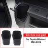 For 2024-2026 Toyota 4Runner Second Row Car Door Silicone Coaster Interior Upgraded Accessories