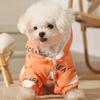 Dog Autumn and Winter Clothing Splash-proof Puppy Warm Four-legged Cotton Clothing Pet Outdoor Waterproof Clothing Teddy Puppy