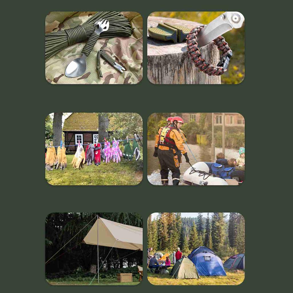 Outdoor Multi Function Spool 9core Paracord Rope 4mm Thick Binding Rope Clothesline Tent Wind Rope Climbing Rope