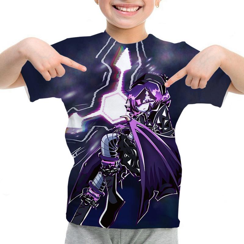 Murder Drones Cartoon 3d Print T-Shirt for Boys Girls Casual Clothing Summer Crew Neck Short Sleeve Tees Fashion Kids T-shirt