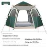 Automatic Hexagonal Outdoor Camping Tent with Mat