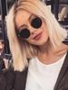 Luxury Vintage Polarized Round Sunglasses Women Brand Designer Fashion Mirror Sun Glasses Frame For Lady Eyewear Female Uv400