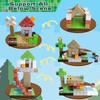 Magnetische Bausteine Mine World Magnetisches Waldhaus Ziegel Würfel Spielzeug Set MINT Sensorisch 2025 Bestes Geschenk für 3+ Junge Mädchen Kind