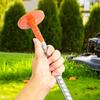 Property Line Markers 12 Inch Heavy Duty Survey Stakes Boundary Flags with High Visibility Reflective Tops for Lawn Garden Fence
