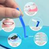 L Shaped Interdental Brushes Set 2 5Pcs Portable Soft Bristle Tooth Gap Cleaner Dental Floss Stick for Home Travel Use