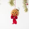 Gingerman Ornament Christmas Tree Hanging Decorations For Door Wreath Mantels Shelf Decoration Indoor and Outdoor