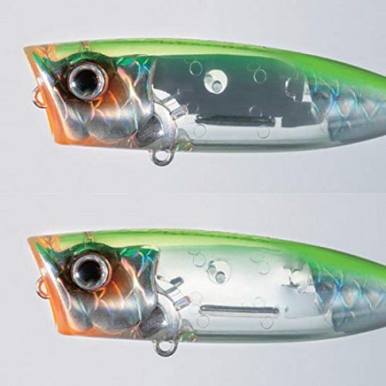 Shimano Bantam World Pop 69F Flash Boost Ghost Ayu 006 Freshwater Popper Lure for and Rivers ZR-P69U Bass, Lakes, Dams, Ponds,