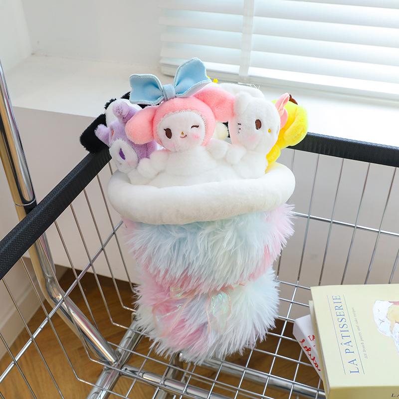 

Sanlio Marvel Bouquet Doll Plush Toy Anime Disney Bouquet for Girlfriend Valentine s Day Gift 40cm 0.6kg