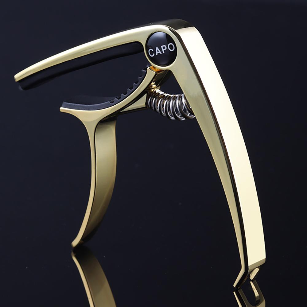 Metal Guitar Capo Guitar Tuner Clamp Zinc Alloy Professional Key Trigger Capo for Acoustic Electric Guitar with Rubber Grip