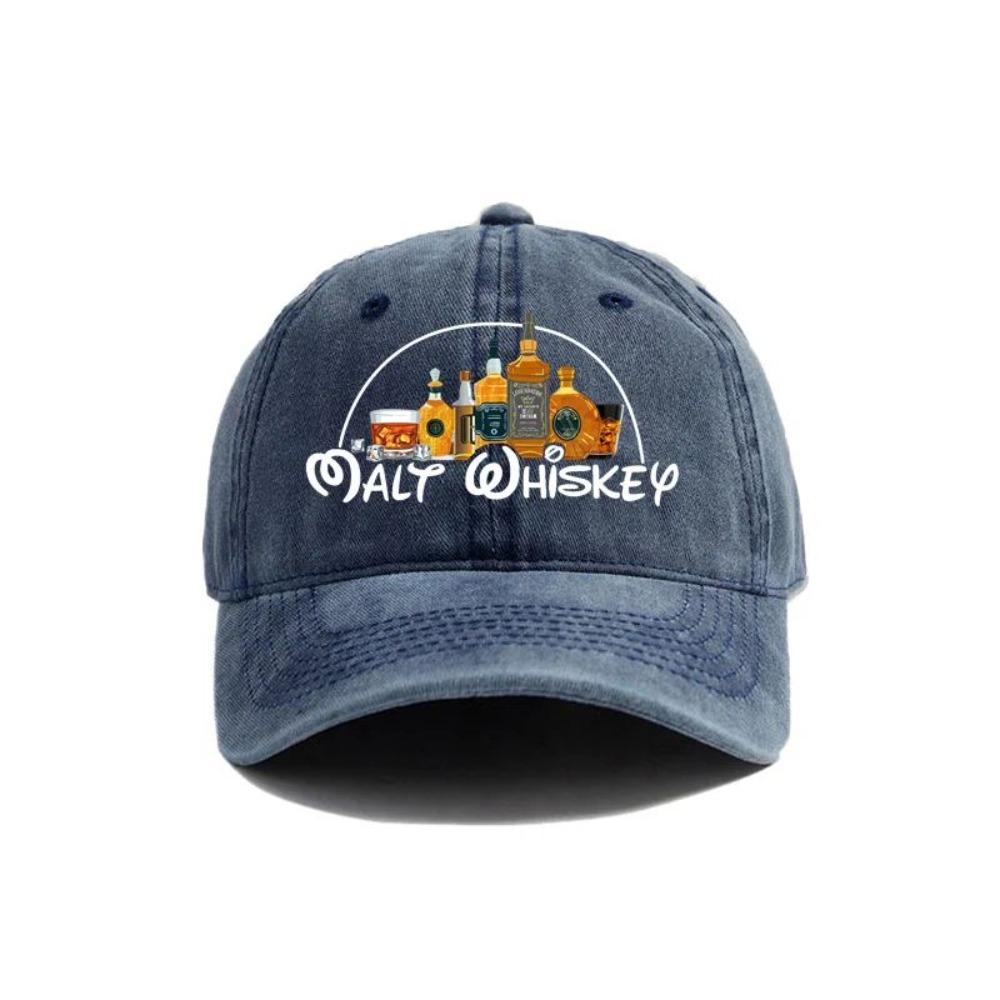 2026 Nowa Czapka z Słodu Whiskey Czapki z Przetarciami Czapka Mężczyźni Retro Outdoor Letnia Regulowana Śmieszna Alkohol Pijany Czapki Baseballowe Czapka Wszechstronny