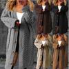 Women'S Clothing Autumn And Winter New Sweater Jacket Loose Knitted Button Cardigan Twist Medium And Long Women