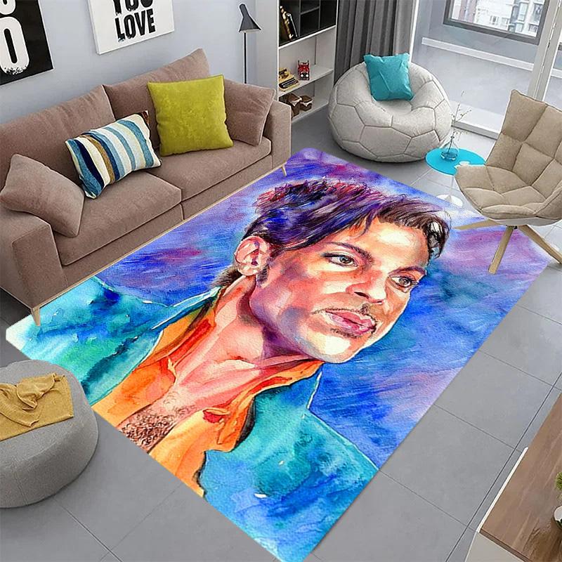 Prince's Iconic Guitar Artistry carpet Living room and bedroom mats floor mats Art Bathroom mat Room