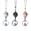 Badge Holder Necklace Retractable Badge Reel Lanyard DIY Beaded Lanyard with ID Card Holders