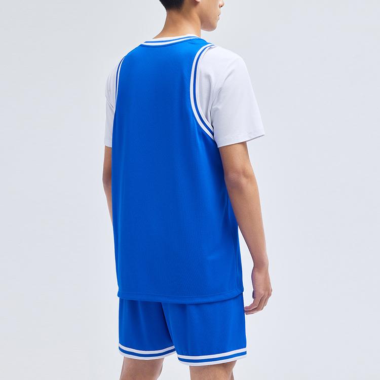 Anta Logo Kamizelka Paski Mankiety Proste Nogawki Zestaw Szortów do Koszykówki Męskie Szorty 152321223-4