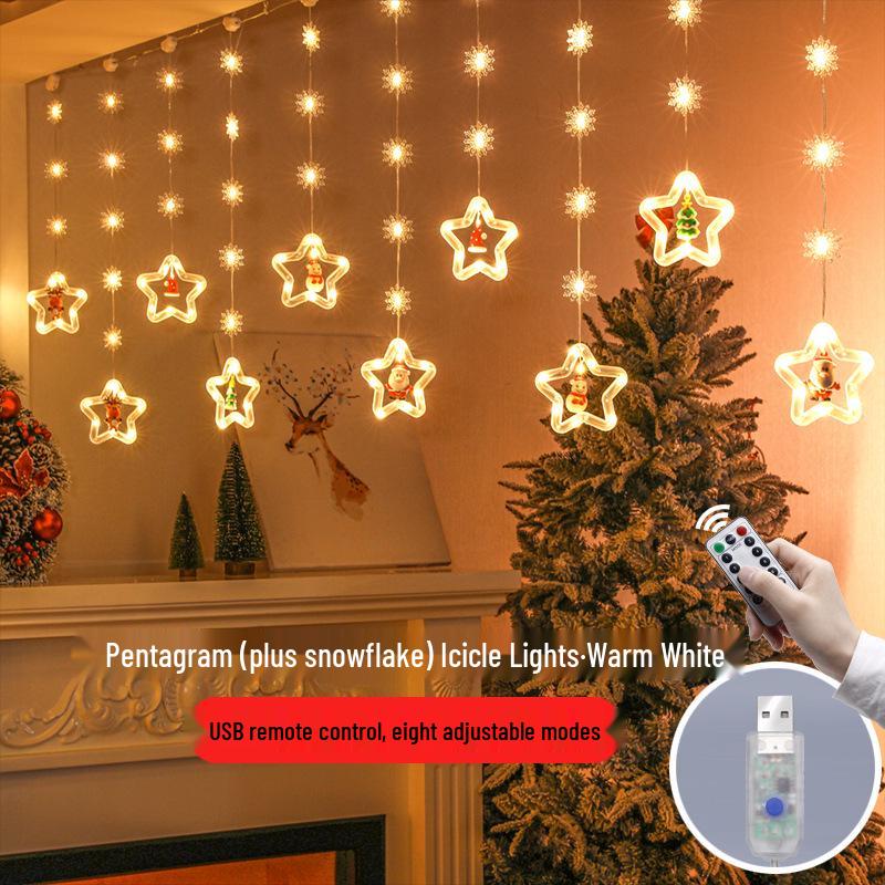 LED String Lights: Round Leather Wire, Christmas Tree Ornaments, Fairy & Icicle Lights for Festive Decor