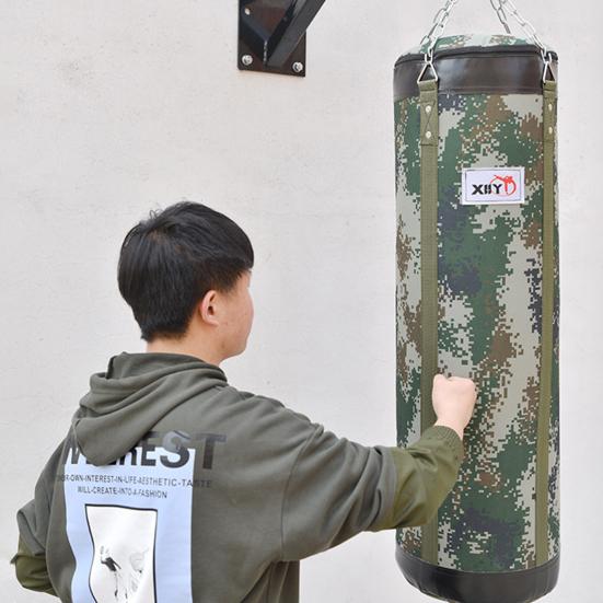 Canvas Boxing Bag Hanging Design High Strength Good Toughness Empty Punching Bags for