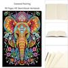 2pcs Partial DIY 50 Pages A5 Diamond Art Diary Book Kits 5D Crystal Art Painting Sketchbook for Study Home Office Art Drawing