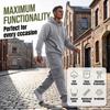 Men's 2-Piece Outfit Set, Hooded Sweatshirt and Cargo Straight Leg Pants, Casual Streetwear