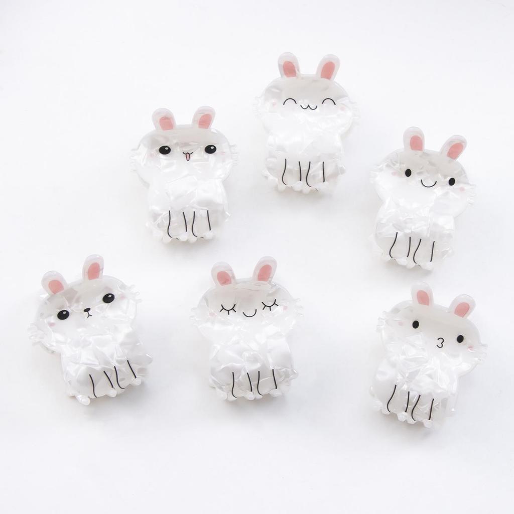Bamboo Yao Jewelry Super Cute Rabbit Small Hair Clip for Women's Half Updo