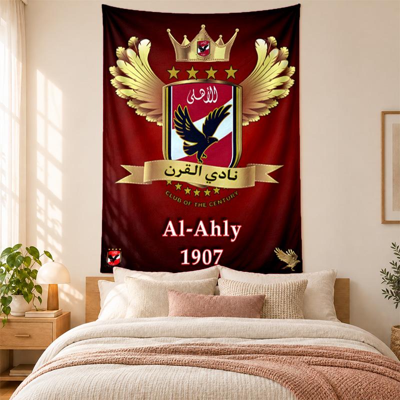 Al Ahly FC Tapestry highquality for decorating living room bedroom dorm walls ideal as bedroom wallart orholiday gift