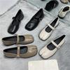 Fashion Novelty Split Toe flat shoes woman quality leather mary janes Japanese style trotters flats ankle bele Tabi ninja loafers women