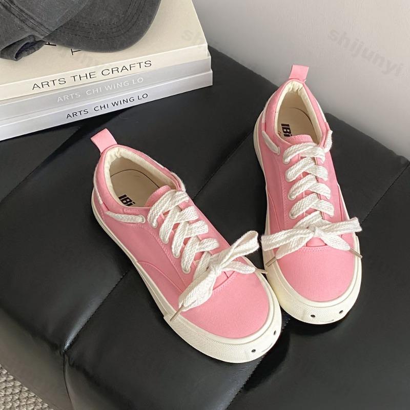 Autumn 2026 Women's Casual Sports Canvas Shoes Comfortable Anti Slip Outdoor Vulcanized Shoes Fashion Platform Zapatos Mujer
