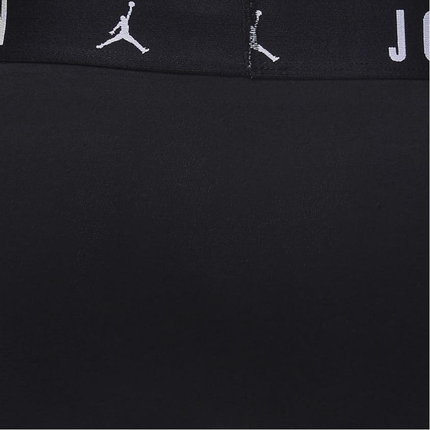 Jordan תחתונים בוקסר כותנה Flight (3 חבילות) תחתונים גבריים נושמים נמתחים שחורים JM0693-023